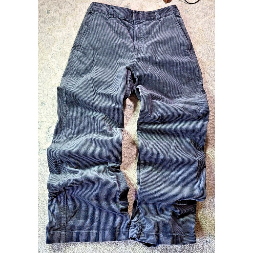 Uniqlo X Comptoir des Cotonniers Grey Corduroy Wide-Leg Pants 28 X 29 Academia